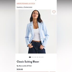 Abercrombie & Fitch Sky Blue Blazer rare